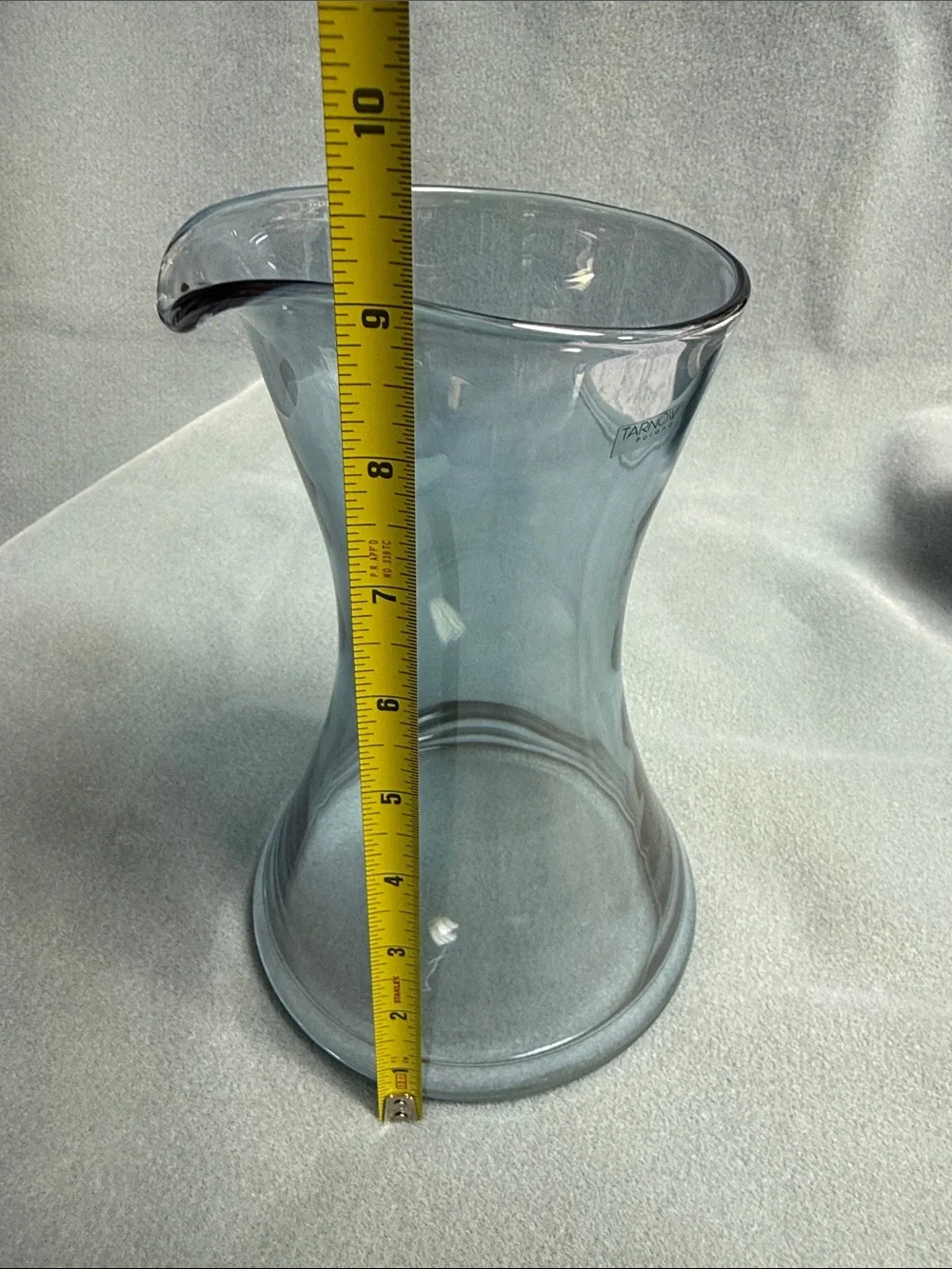 Tarnow Smokey Blue Glass Vase - Poland
